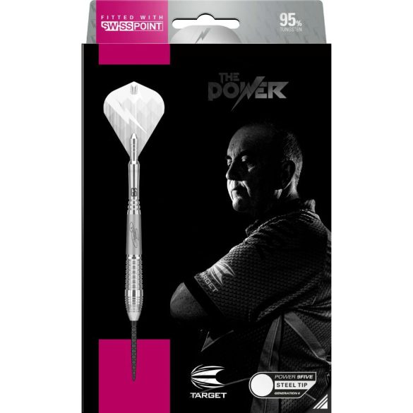 Sageti Darts TARGET steel Power 9 five Gen 6 Swiss Point 22g, 95% tungsten, 2019
