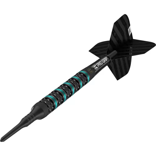 Set sageti darts soft target Rob Cross Black Edition 18g, 90% wolfram