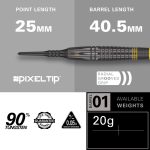Set sageti soft Target Scott Williams Black 20g, 90% wolfram
