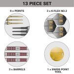 Set sageti darts soft Target Stephen Bunting 95K 19g, 95% tungsten