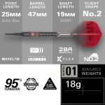 Set sageti darts soft Target Nathan Aspinall 95K 18g, 955 wolfram