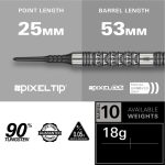 Set sageti darts soft Target SP Redux 10, 18g, 90% tungsten