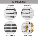 Set sageti darts soft Target SP Redux 10, 18g, 90% tungsten