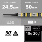 Set sageti darts soft Target Buzz 11, 18g 90% wolfram