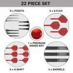 Set sageti dartsl soft Target Shift, 18g 90% wolfram