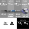 Set sageti darts soft Target Phil Taylor Power Chrono, 18g 95% wolfram