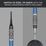 Set sageti darts soft Target Phil Taylor Power Chrono, 18g 95% wolfram