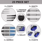 Set sageti darts soft Target Phil Taylor Power Chrono, 18g 95% wolfram