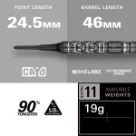 Set sageti darts soft Target Luke Littler Fallout, 19g 90% wolfram