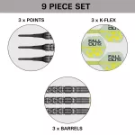 Set sageti darts soft Target Luke Littler Fallout, 19g 90% wolfram