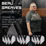Fluturas darts Target Beau Greaves G1 Pro Ultra No2, 9buc