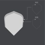 Fluturas darts Target Beau Greaves G1 Pro Ultra No2, 9buc