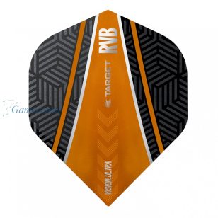   Fluturasi darts Target RVB VISION ULTRA negru/portocaliu, curve, Raymond van Barneveld
