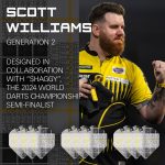 Fluturasi darts Target Pro.Ultra Scott Williams G2, tip No2, multipack 9 bucati