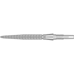 Varf metalic TARGET SP Swiss Storm Quartz Point argintiu, 26mm