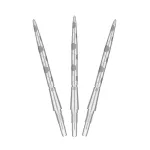 Varf darts steel TARGET SP Swiss Storm Onyx Point, argintiu, 35 mm