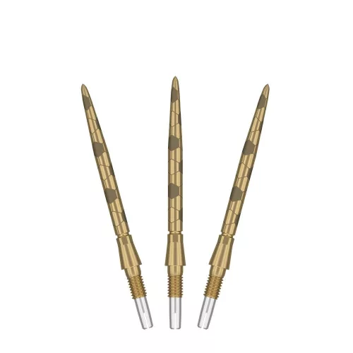 Varf darts steel TARGET SP Swiss Storm Onyx Point, auriu, 30 mm