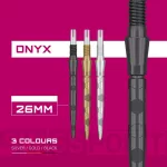 Varf darts steel TARGET SP Swiss Storm Onyx Point, negru, 26 mm
