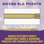 Varfuri metalice Darts – TARGET SP Swiss SLK, auriu, 42mm