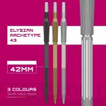 Varf drats Target Swiss Point Elysian Archetype 43, argintiu 42mm