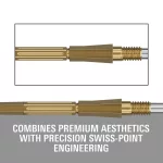 Varf darts Target Swiss Point Elysian Archetype 43, auriu 30mm