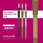 Varf darts Target Swiss Point Elysian Archetype 43, auriu 35mm