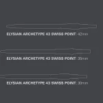 varf darts target Swiss Point Elysian Archetype 43, auriu 42mm