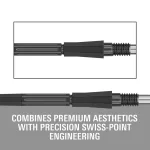 Varf darts target Swiss Point Elysian Archetype 43, negru 30mm