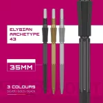 Varf darts Target Swiss Point Elysian Archetype 43, negru 35mm