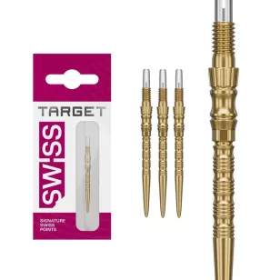 Varf darts target Swiss Point RTB, auriu 30mm