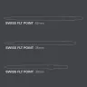 Varf darts steel target Swiss Point FLT, argintiu 30mm