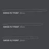 Varf darts target Swiss Point FLT, argintiu 35mm