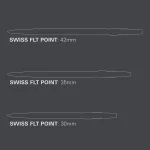Varf darts Target Swiss Point FLT, negru 30mm