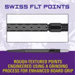 Varf darts Target Swiss Point FLT, negru 30mm