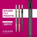 Varf darts Target Swiss Point FLT, negru 30mm