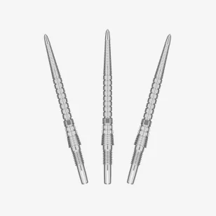   varf darts target Swiss Point Chrono Swiss Storm, argintiu 30mm