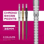 Varf darts Target Swiss Point Chrono Swiss Storm, argintiu 35mm
