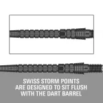 varf darts steel Target Swiss Point Chrono Swiss Storm, fekete 30mm