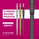 Varf darts Target Swiss Point Chrono Swiss Storm, negru 35mm