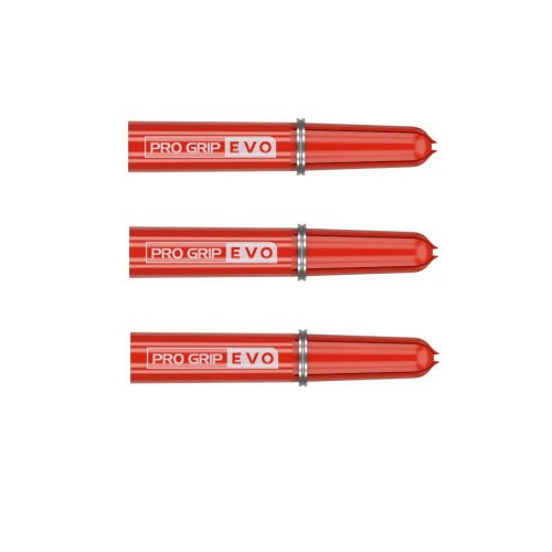 Darts top Target Pro Grip Evo AL, rosu, pachet de 9 buc
