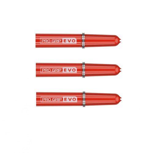 Darts top Target Pro Grip Evo AL, rosu, pachet de 9 buc