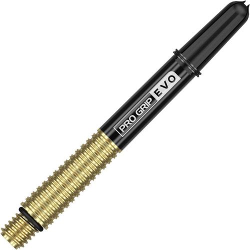 Tija darts lunga Target Pro Grip Evo AL aluminiu, aurie, 48mm