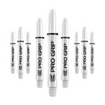 Tija darts mediu Target Pro Grip, alb 41 mm, pachet 9 bucati