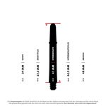 Tija darts mediu Target Pro Grip, alb 41 mm, pachet 9 bucati