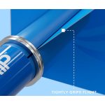 Tija scurta darts Target Pro Grip, albastru 34 mm - set de 9 bucati