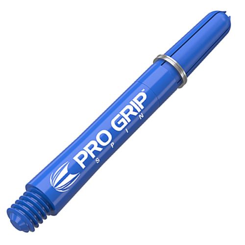 Tije darts Pro Grip Spin plastic, albastru mediu  9 buc