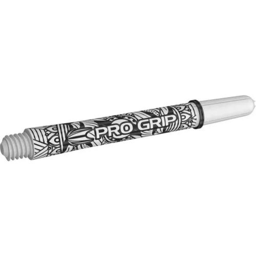 Tija darts Target Pro Grip Ink, plastic, mediu, alb, pachet 9 bucati