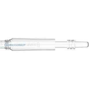   Tija darts Target 8 flight, transparent, rotativ, scurt, 19mm