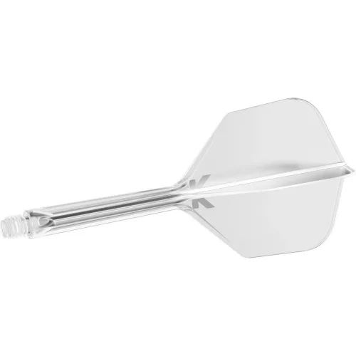 Fluturas si tija darts Target K-Flex transparent, fluturas tip no6 si tija scurta