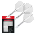 Fluturas si tija darts Target K-Flex transparent, fluturas tip no6 si tija medie